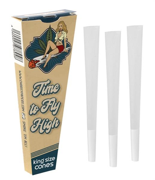 choosypapers King Size Cones 3Pack Retro Babe Fly High